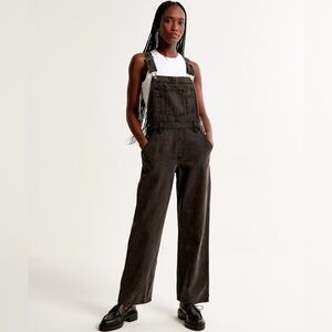 A&F black overalls